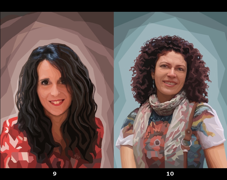 Retratos 9 y 10